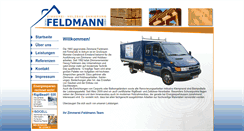 Desktop Screenshot of feldmann-zimmerei.de